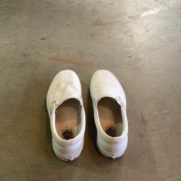 Vans white slip on’s shoes - Picture 5 of 5